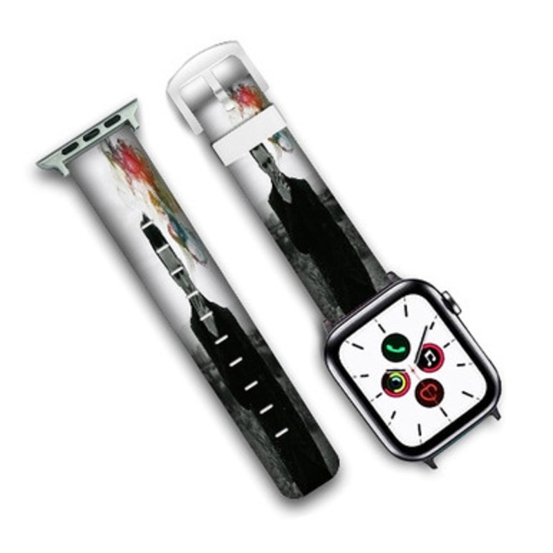 Pastele Brendon Urie Custom New Personalized Apple Watch Band Genuine Leather Watch Band Replacement 38mm 40mm 42mm 44mm