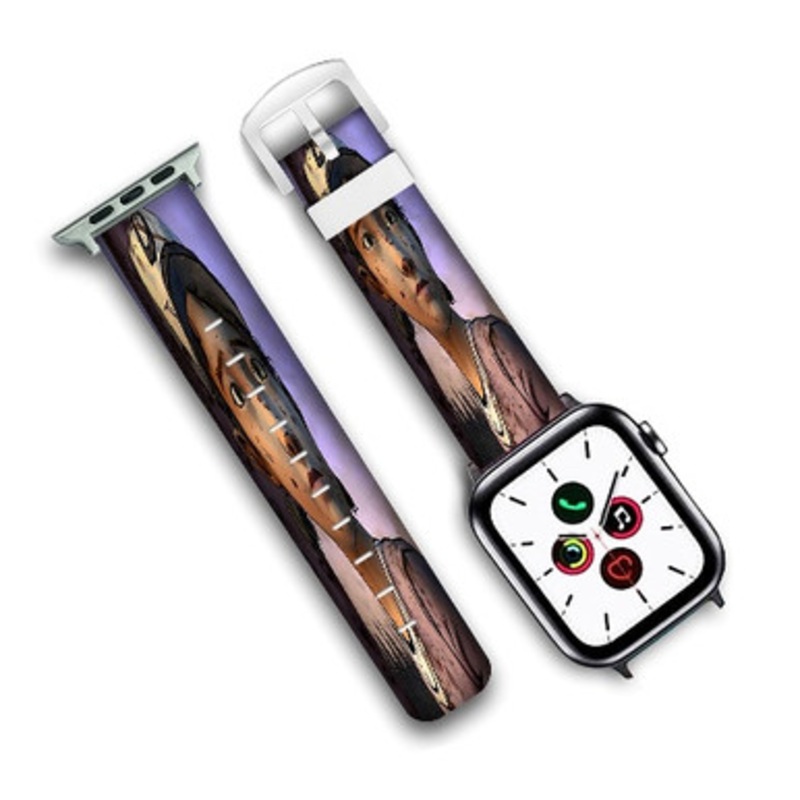 Pastele Clementine The Walking Dead Custom Personalized Apple Watch Band Genuine Leather Watch Band Replacement 38mm 40mm 42mm 44mm