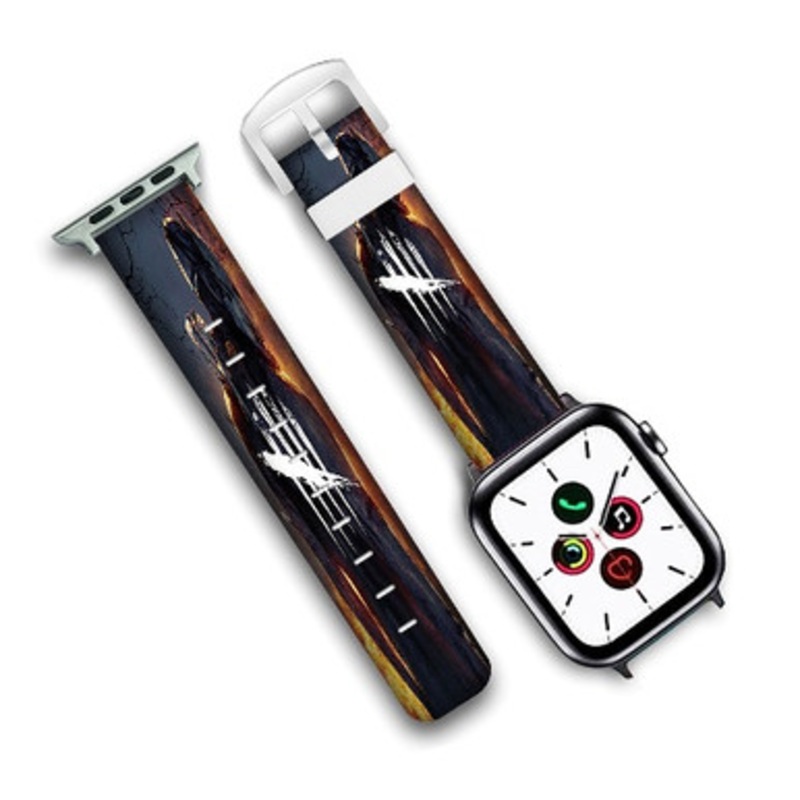Pastele Dead by Daylight Custom Personalized Apple Watch Band Genuine Leather Watch Band Replacement 38mm 40mm 42mm 44mm