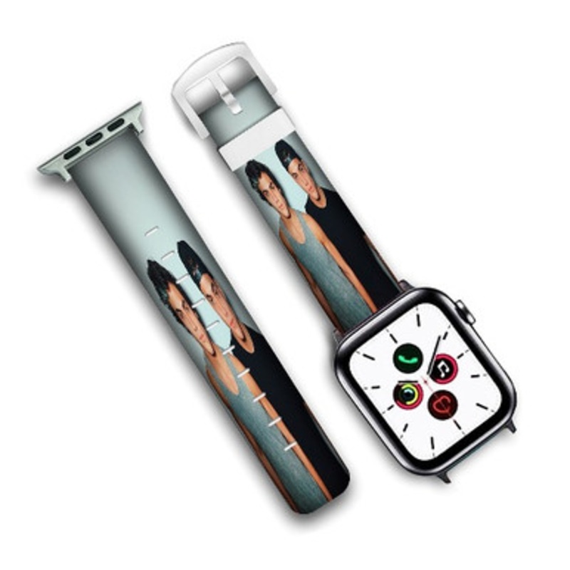 Pastele Dolan Twins 2 Custom Personalized Apple Watch Band Genuine Leather Watch Band Replacement 38mm 40mm 42mm 44mm