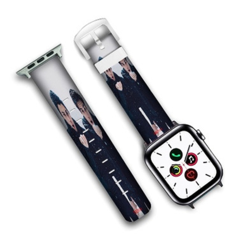 Pastele Dolan Twins Art Custom New Personalized Apple Watch Band Genuine Leather Watch Band Replacement 38mm 40mm 42mm 44mm