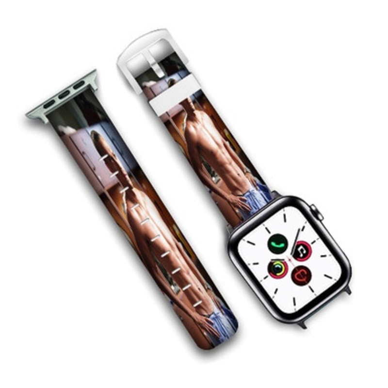 Pastele Jackson Avery Greys Anatomy Custom Personalized Apple Watch Band Genuine Leather Watch Band Replacement 38mm 40mm 42mm 44mm