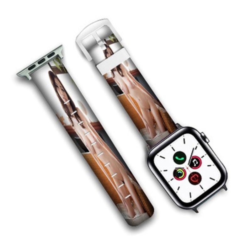 Pastele Julia Kyoka Custom New Personalized Apple Watch Band Genuine Leather Watch Band Replacement 38mm 40mm 42mm 44mm