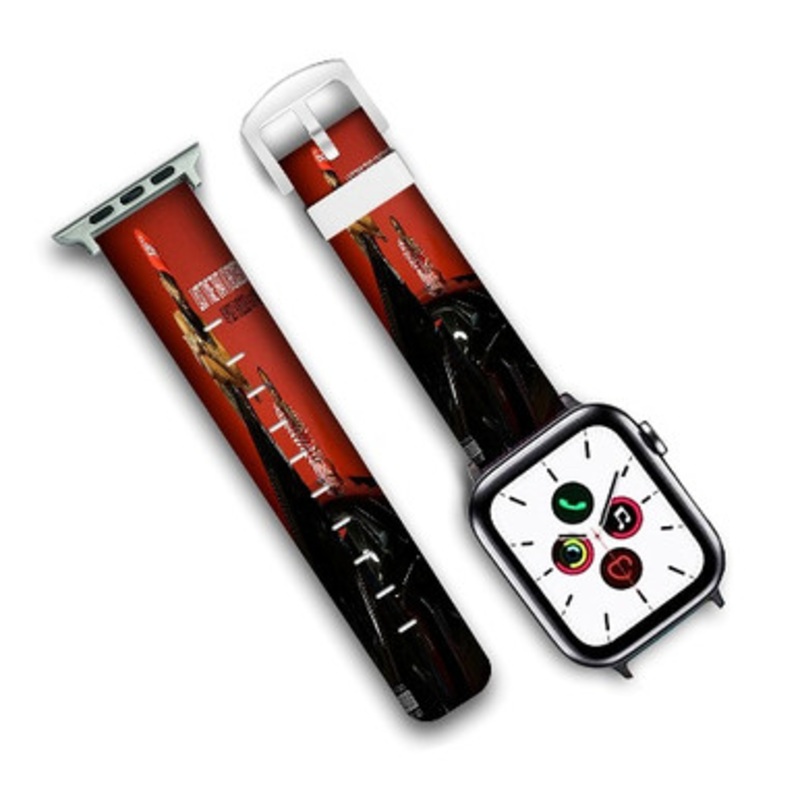 Pastele Last Time That I Checc d Nipsey Hussle Feat YG Custom Personalized Apple Watch Band Genuine Leather Watch Band Replacement 38mm 40mm 42mm 44mm