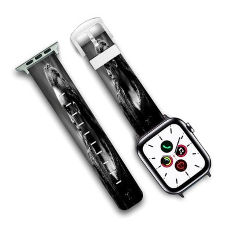 Pastele Lexa The 100 Art Custom New Personalized Apple Watch Band Genuine Leather Watch Band Replacement 38mm 40mm 42mm 44mm