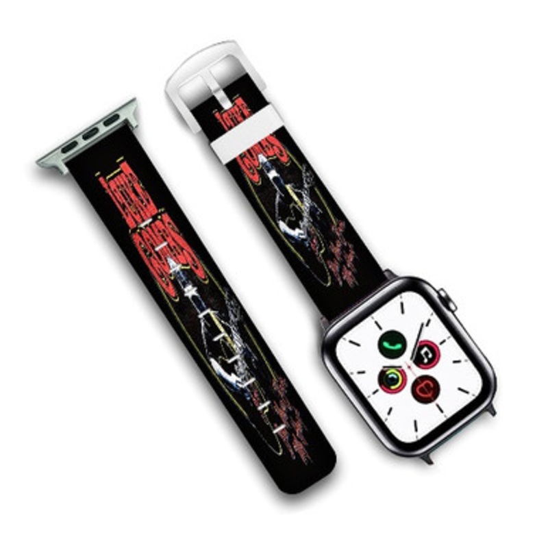 Pastele Luke Combs Beer Never Broke My Heart Custom Personalized Apple Watch Band Genuine Leather Watch Band Replacement 38mm 40mm 42mm 44mm