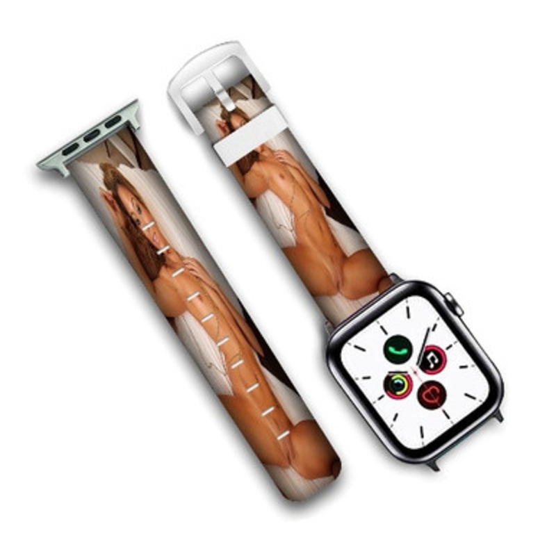 Pastele Natalia Forrest Custom New Personalized Apple Watch Band Genuine Leather Watch Band Replacement 38mm 40mm 42mm 44mm