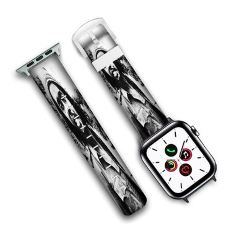 Pastele Peter Tosh Custom New Personalized Apple Watch Band Genuine Leather Watch Band Replacement 38mm 40mm 42mm 44mm