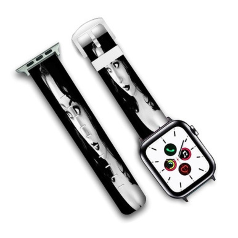 Pastele Regina Spektor Custom New Personalized Apple Watch Band Genuine Leather Watch Band Replacement 38mm 40mm 42mm 44mm