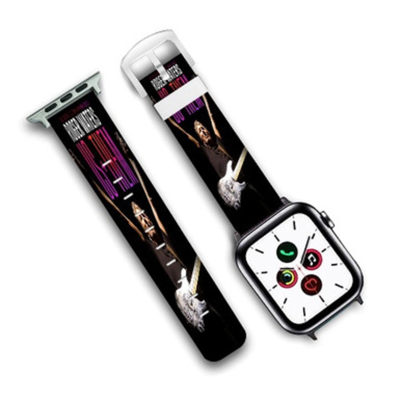 Pastele Roger Waters Us Them Custom Personalized Apple Watch Band Genuine Leather Watch Band Replacement 38mm 40mm 42mm 44mm