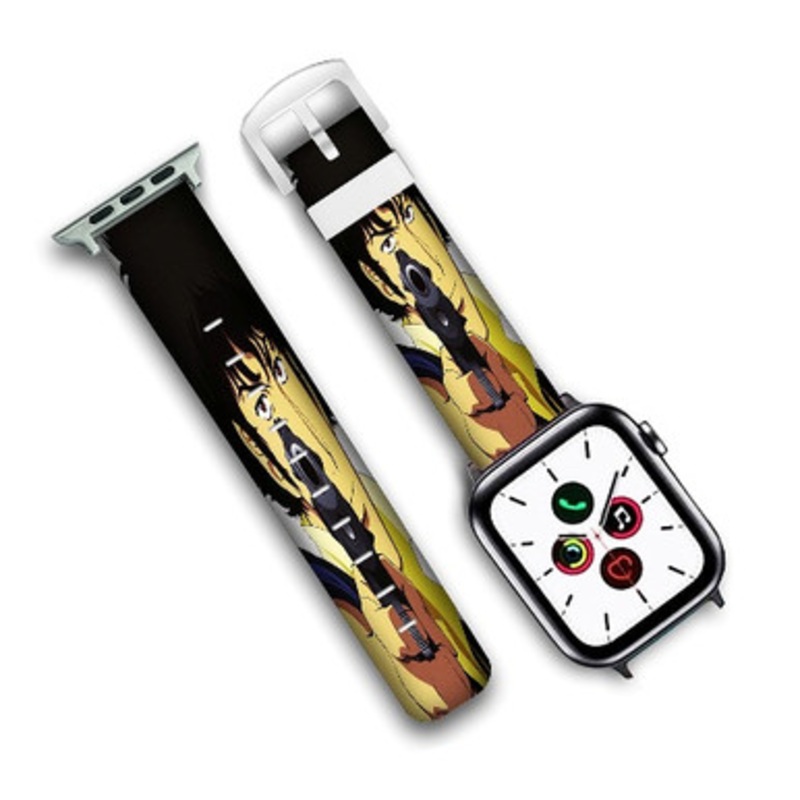 Pastele Spike Cowboy Bebop Custom Personalized Apple Watch Band Genuine Leather Watch Band Replacement 38mm 40mm 42mm 44mm