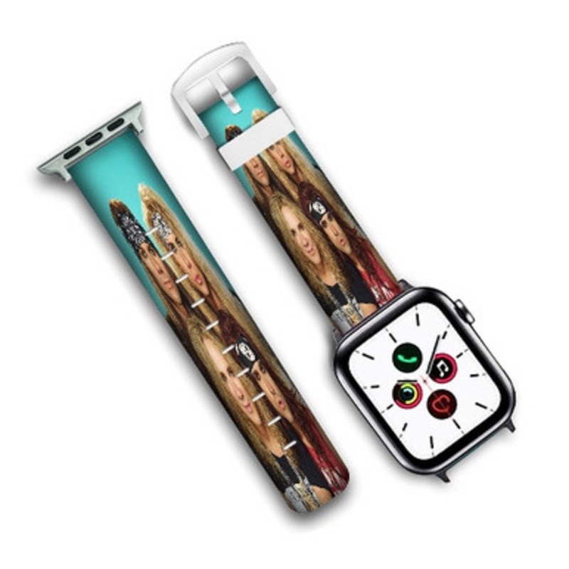 Pastele Steel Panther Music Custom Personalized Apple Watch Band Genuine Leather Watch Band Replacement 38mm 40mm 42mm 44mm
