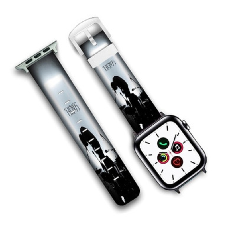 Pastele The 1975 Concert Custom Personalized Apple Watch Band Genuine Leather Watch Band Replacement 38mm 40mm 42mm 44mm