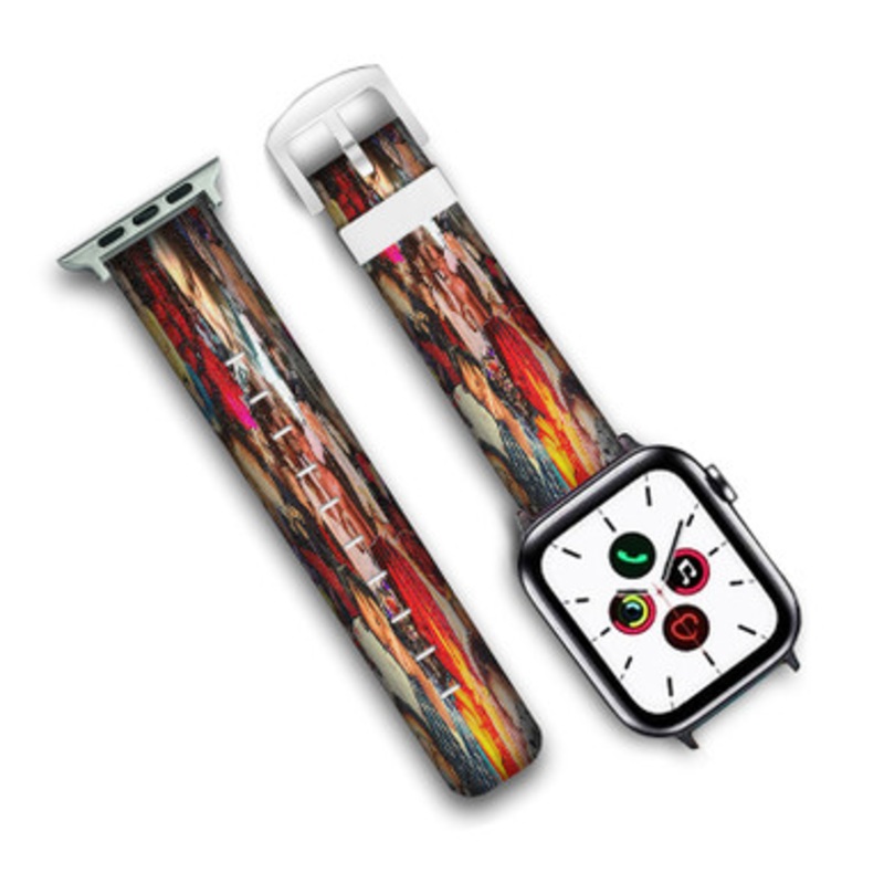 Pastele Trippie Redd A Love Letter To You Custom Personalized Apple Watch Band Genuine Leather Watch Band Replacement 38mm 40mm 42mm 44mm