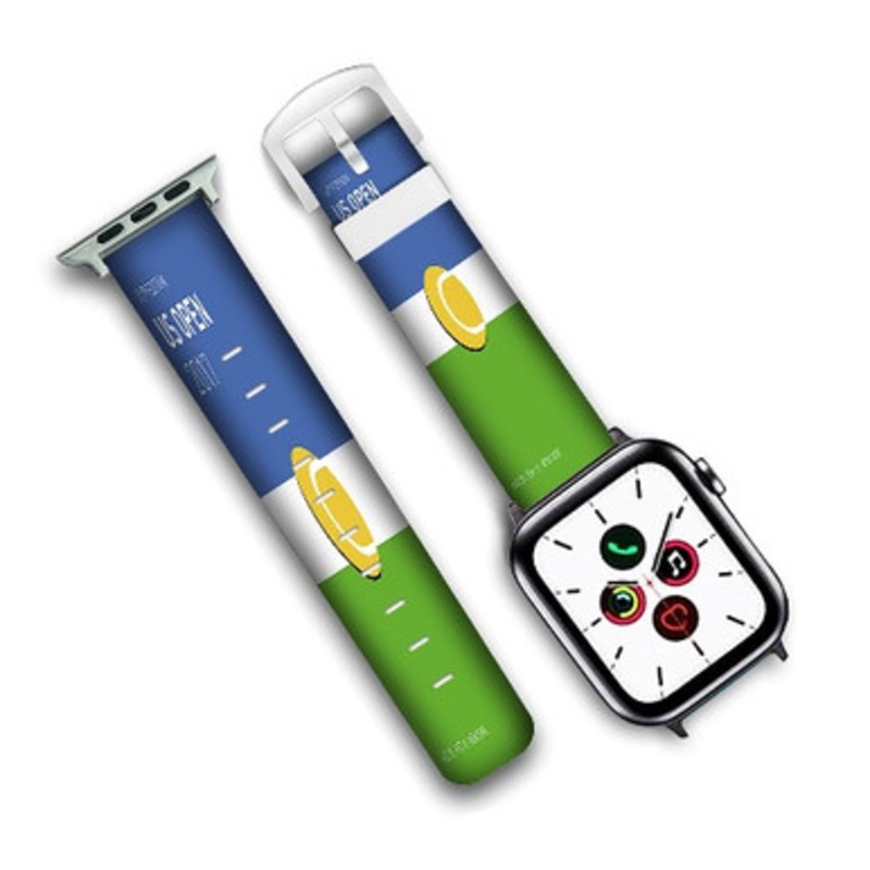 Pastele US Open 2017 Custom Personalized Apple Watch Band Genuine Leather Watch Band Replacement 38mm 40mm 42mm 44mm