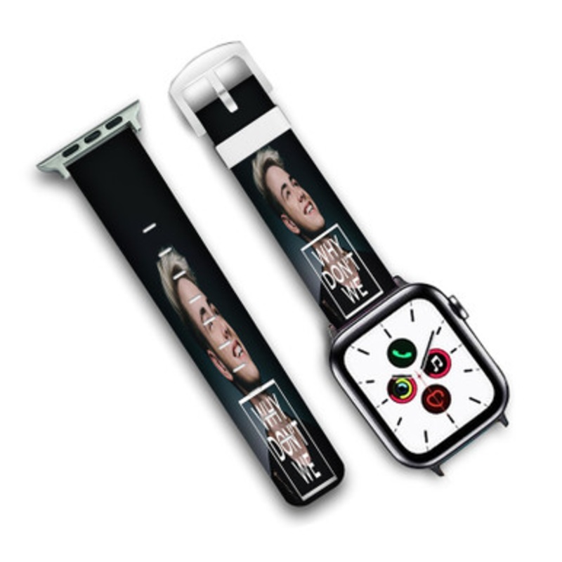 Pastele Why Don t We Corbyn Besson Custom Personalized Apple Watch Band Genuine Leather Watch Band Replacement 38mm 40mm 42mm 44mm