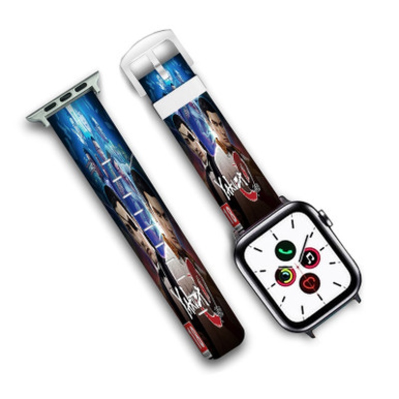 Pastele Yakuza 0 Custom Personalized Apple Watch Band Genuine Leather Watch Band Replacement 38mm 40mm 42mm 44mm