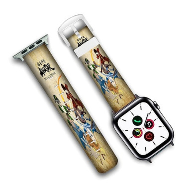 Pastele Avatar The Last Airbender Custom Personalized Apple Watch Band Genuine Leather Watch Band Replacement 38mm 40mm 42mm 44mm