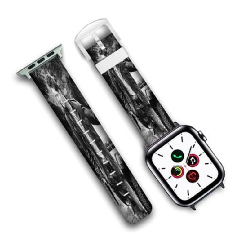 Pastele Dean Winchester Custom Personalized Apple Watch Band Genuine Leather Watch Band Replacement 38mm 40mm 42mm 44mm