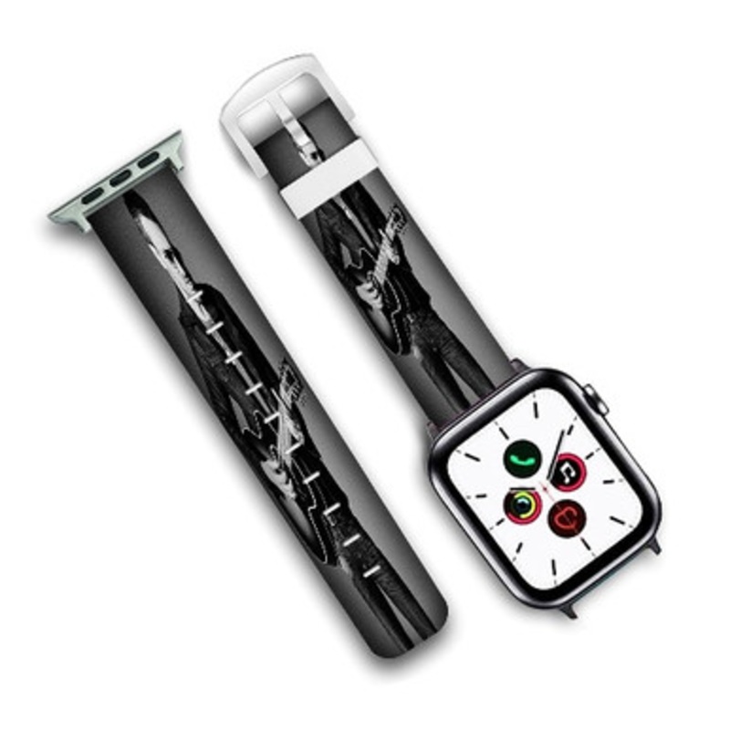 Pastele Eric Church Art Custom New Personalized Apple Watch Band Genuine Leather Watch Band Replacement 38mm 40mm 42mm 44mm