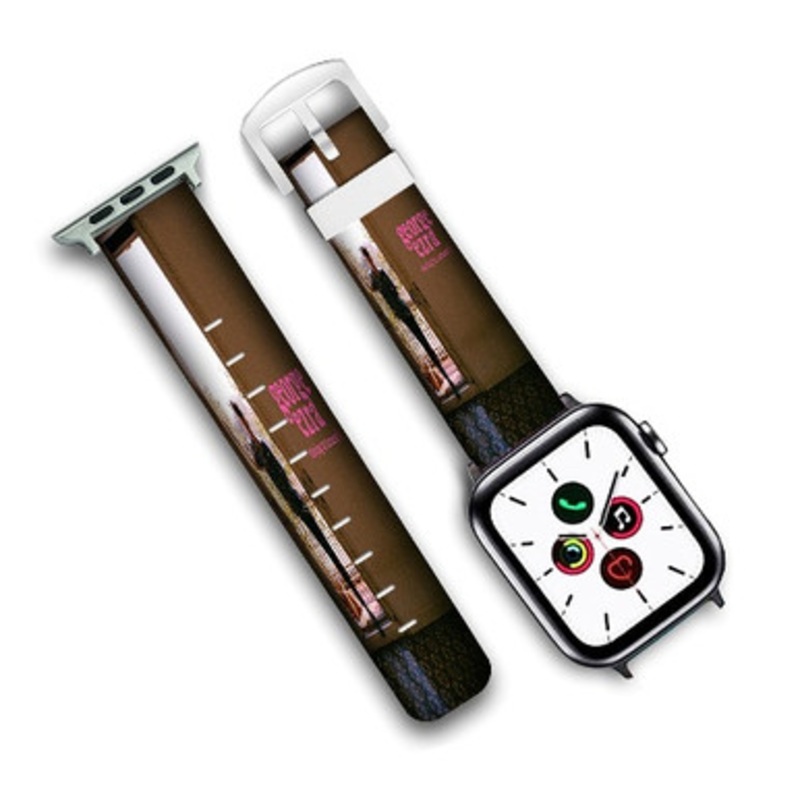 Pastele george ezra Custom New Personalized Apple Watch Band Genuine Leather Watch Band Replacement 38mm 40mm 42mm 44mm