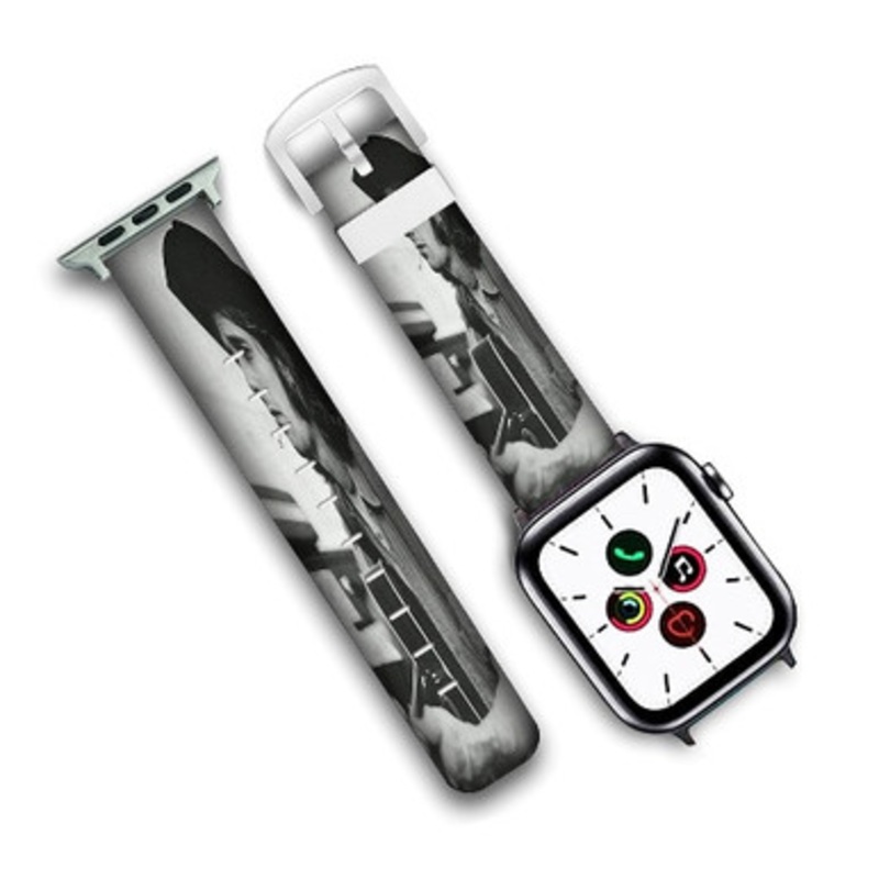 Pastele Glenn Frey Custom Personalized Apple Watch Band Genuine Leather Watch Band Replacement 38mm 40mm 42mm 44mm