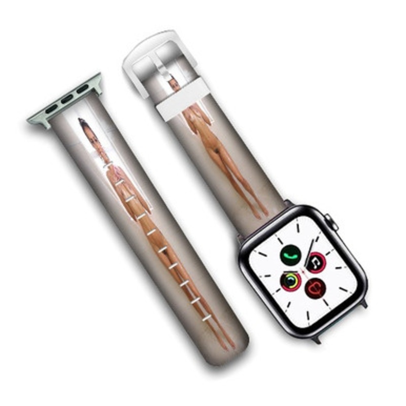 Pastele Kelsie Monroe Custom New Personalized Apple Watch Band Genuine Leather Watch Band Replacement 38mm 40mm 42mm 44mm