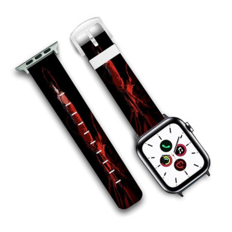 Pastele Nico Di Angelo Percy Jackson Custom Personalized Apple Watch Band Genuine Leather Watch Band Replacement 38mm 40mm 42mm 44mm
