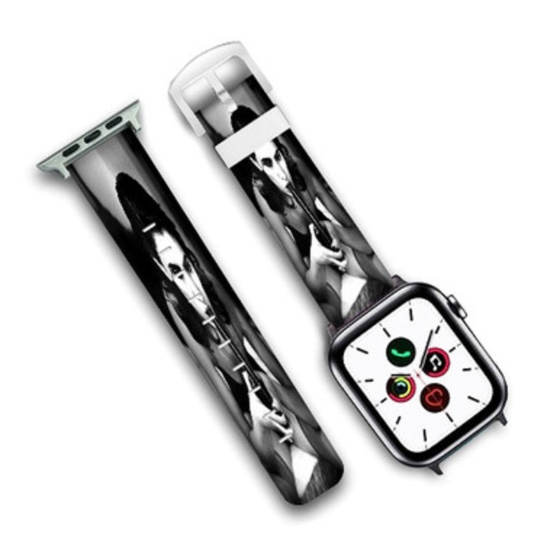 Pastele PJ Harvey Custom New Personalized Apple Watch Band Genuine Leather Watch Band Replacement 38mm 40mm 42mm 44mm