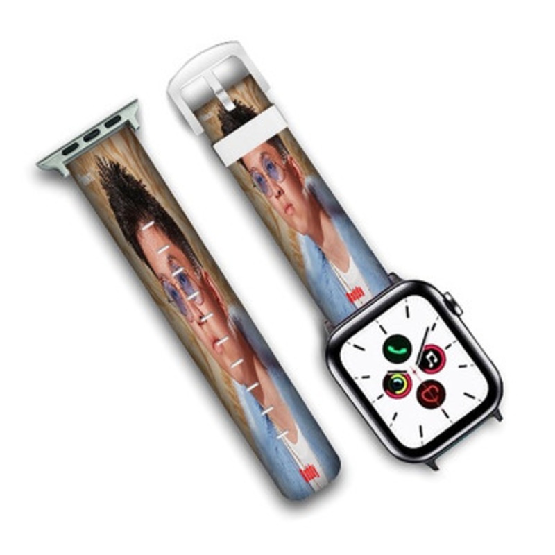 Pastele Rich Brian Amen Custom Personalized Apple Watch Band Genuine Leather Watch Band Replacement 38mm 40mm 42mm 44mm