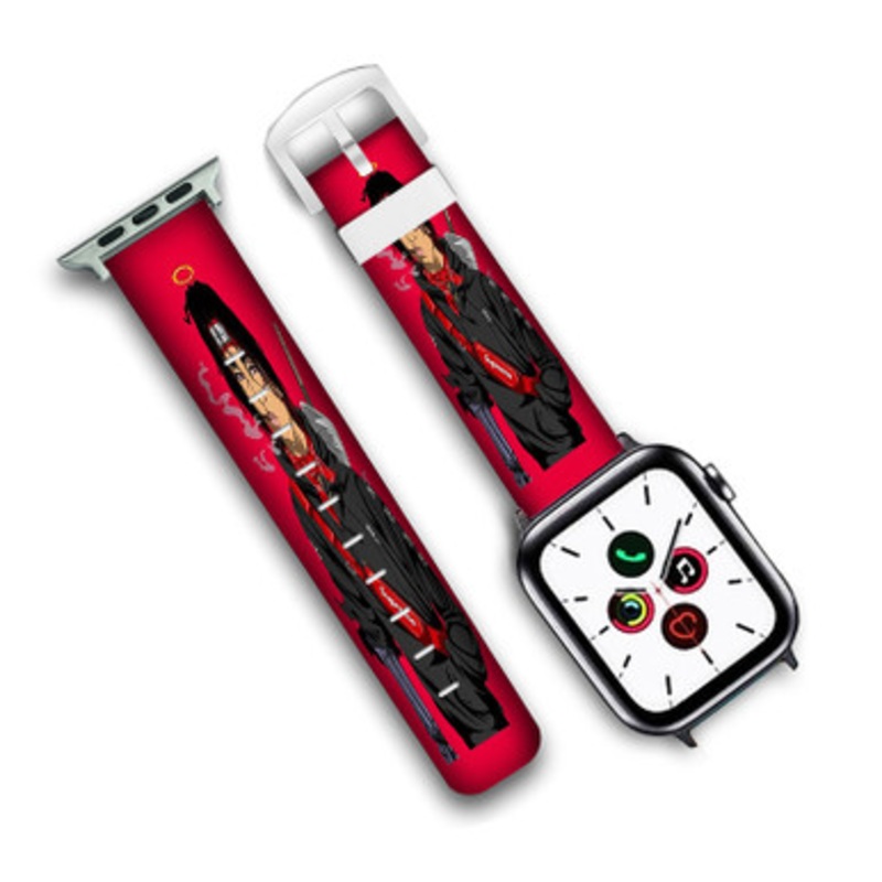 Pastele Trippie Redd Custom Personalized Apple Watch Band Genuine Leather Watch Band Replacement 38mm 40mm 42mm 44mm