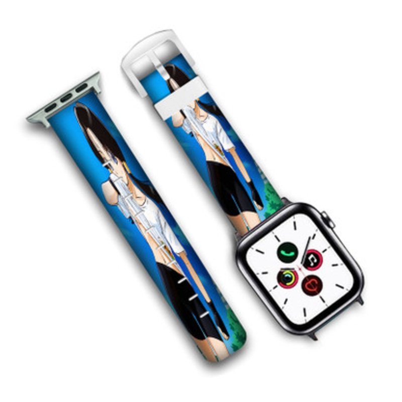 Pastele Videl Dragon Ball Custom Personalized Apple Watch Band Genuine Leather Watch Band Replacement 38mm 40mm 42mm 44mm