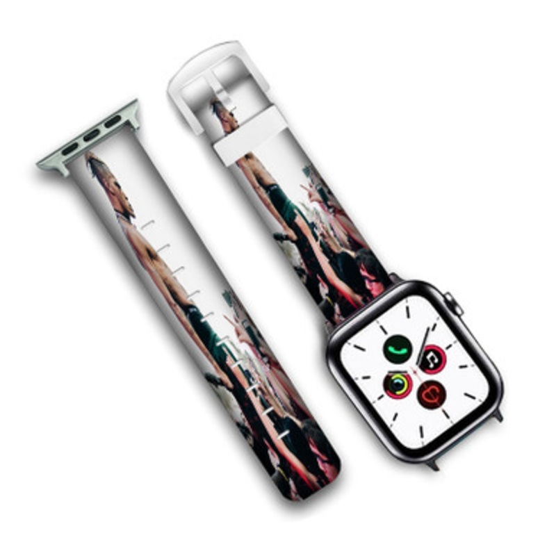 Pastele XXXTentacion Custom Personalized Apple Watch Band Genuine Leather Watch Band Replacement 38mm 40mm 42mm 44mm