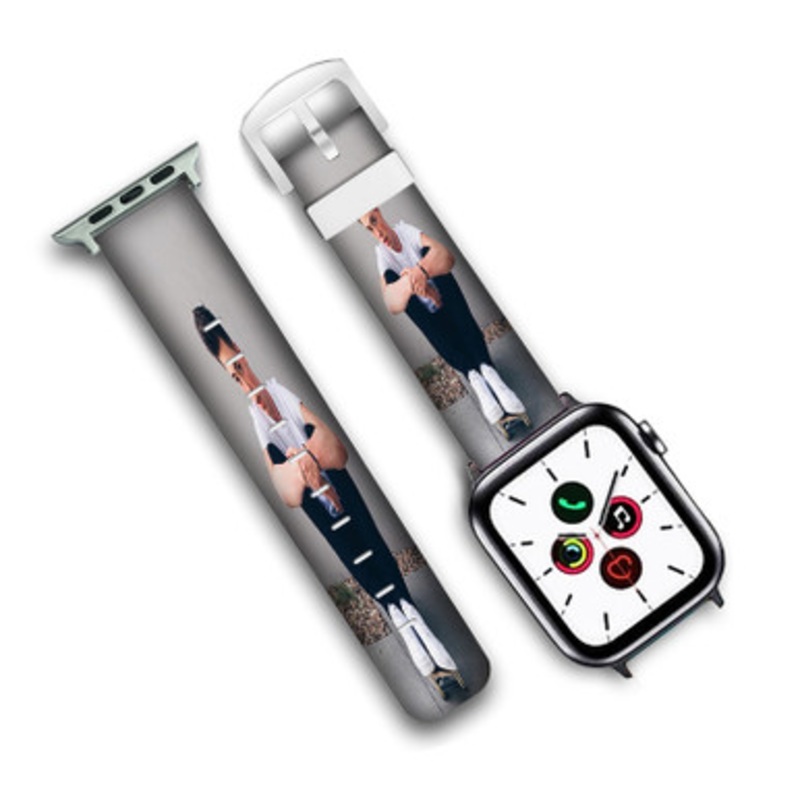 Pastele Zach Herron Why Don t We Custom Personalized Apple Watch Band Genuine Leather Watch Band Replacement 38mm 40mm 42mm 44mm