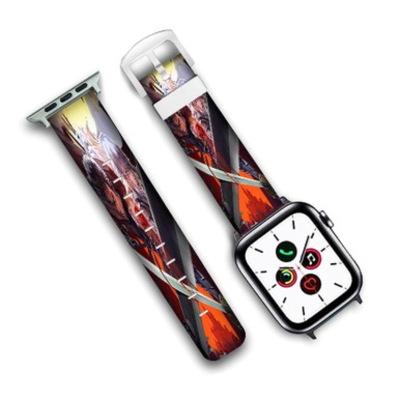 Pastele Berserk Custom New Personalized Apple Watch Band Genuine Leather Watch Band Replacement 38mm 40mm 42mm 44mm