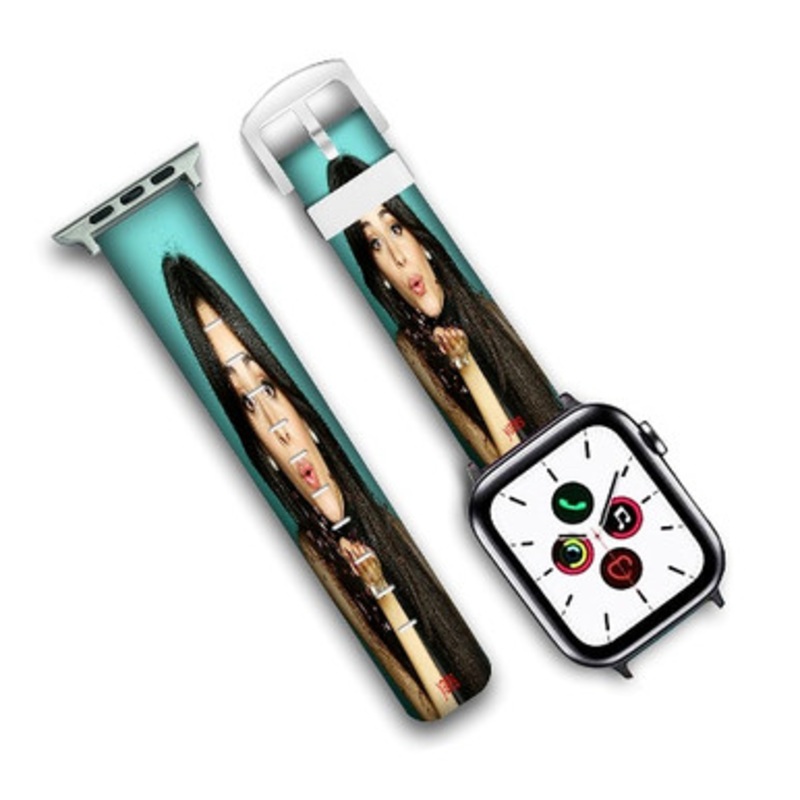 Pastele Camila Cabello Custom New Personalized Apple Watch Band Genuine Leather Watch Band Replacement 38mm 40mm 42mm 44mm