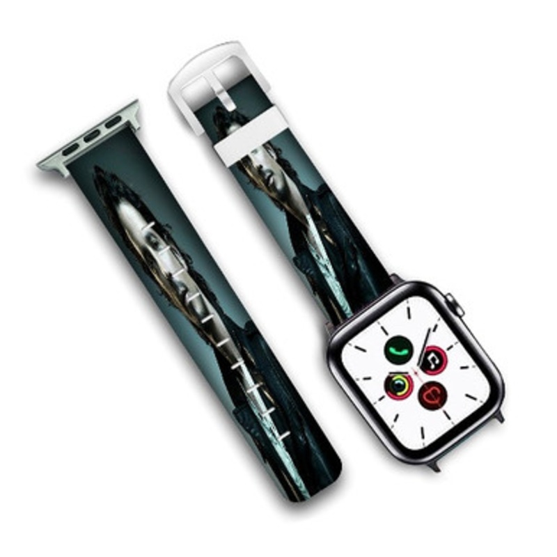 Pastele Chris Cornell Custom New Personalized Apple Watch Band Genuine Leather Watch Band Replacement 38mm 40mm 42mm 44mm