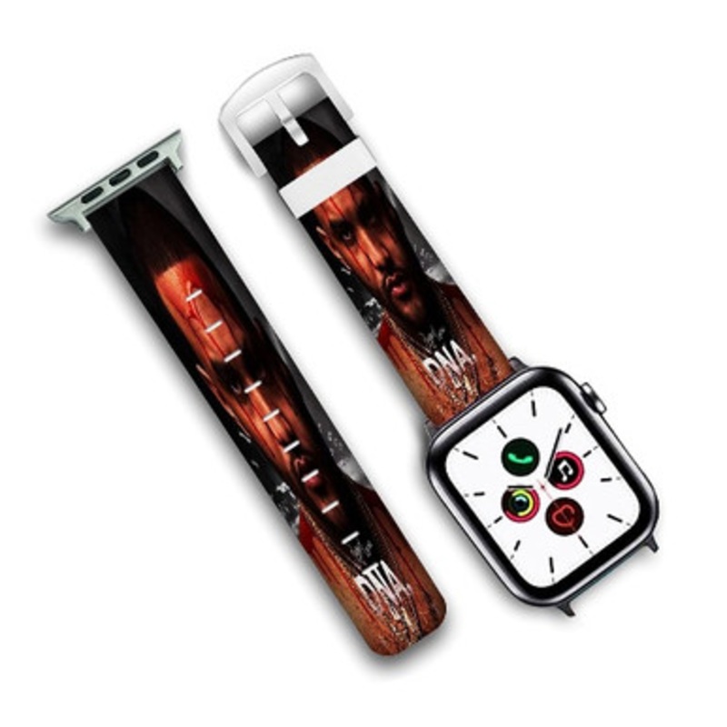 Pastele DNA Freestyle Joyner Lucas Custom Personalized Apple Watch Band Genuine Leather Watch Band Replacement 38mm 40mm 42mm 44mm