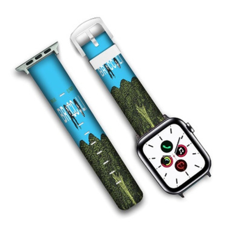 Pastele DRAM feat Lil Yachty Broccoli Custom Personalized Apple Watch Band Genuine Leather Watch Band Replacement 38mm 40mm 42mm 44mm