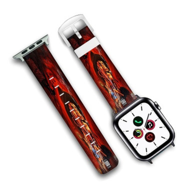 Pastele High Off Gun Powder Fredo Santana Feat Chief Keef Kodak Black Custom New Personalized Apple Watch Band Genuine Leather Watch Band Replacement 38mm 40mm 42mm 44mm