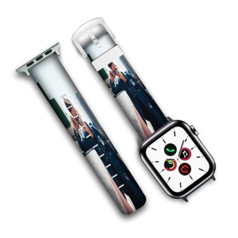 Pastele Jonah Marais Why Don t We Custom New Personalized Apple Watch Band Genuine Leather Watch Band Replacement 38mm 40mm 42mm 44mm