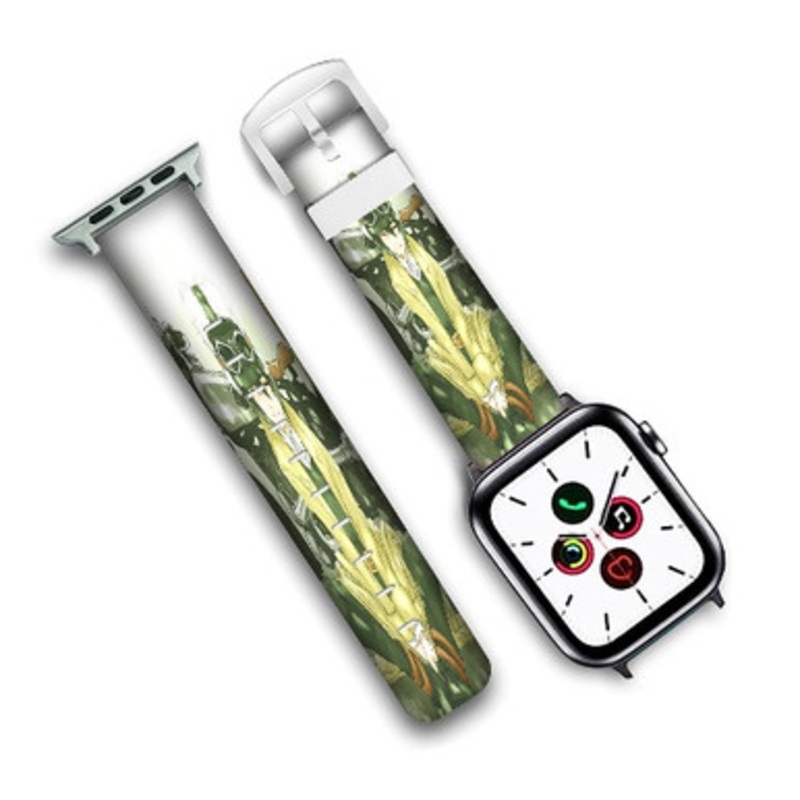 Pastele Kino s Journey Custom Personalized Apple Watch Band Genuine Leather Watch Band Replacement 38mm 40mm 42mm 44mm