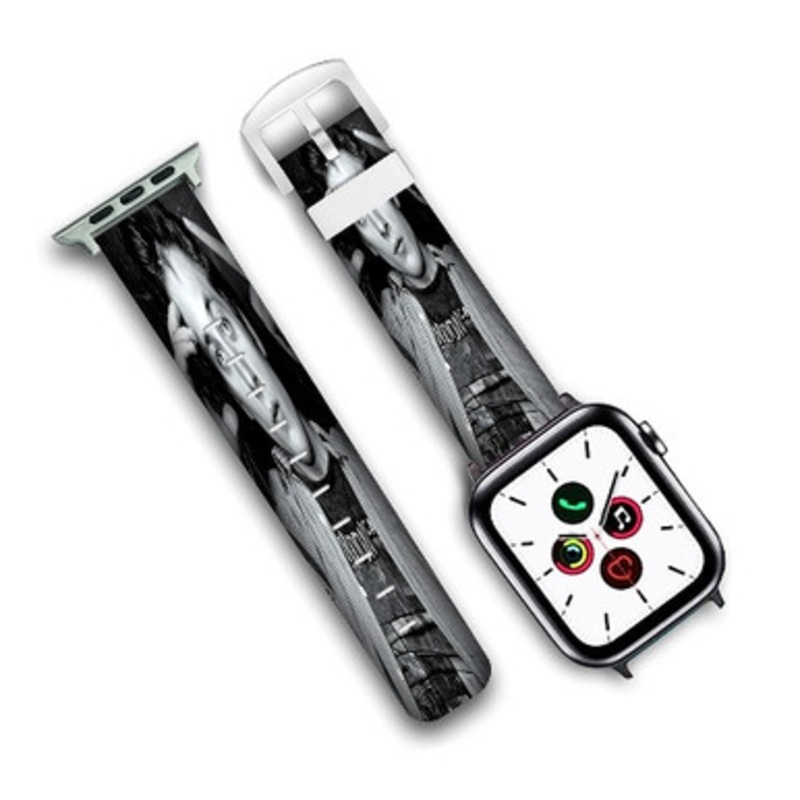 Pastele Lip Gallagher Custom New Personalized Apple Watch Band Genuine Leather Watch Band Replacement 38mm 40mm 42mm 44mm