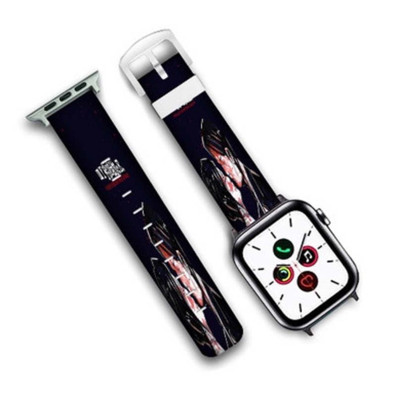 Pastele My Chemical ROmance Three Cheers For Sweet Revenge Custom Personalized Apple Watch Band Genuine Leather Watch Band Replacement 38mm 40mm 42mm 44mm