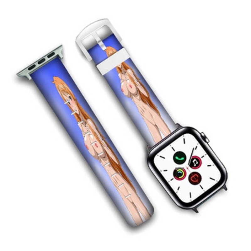 Pastele Nami One Piece Sexy Custom New Personalized Apple Watch Band Genuine Leather Watch Band Replacement 38mm 40mm 42mm 44mm