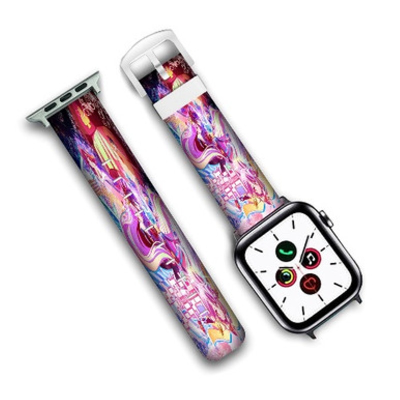 Pastele No Game No Life Custom New Personalized Apple Watch Band Genuine Leather Watch Band Replacement 38mm 40mm 42mm 44mm
