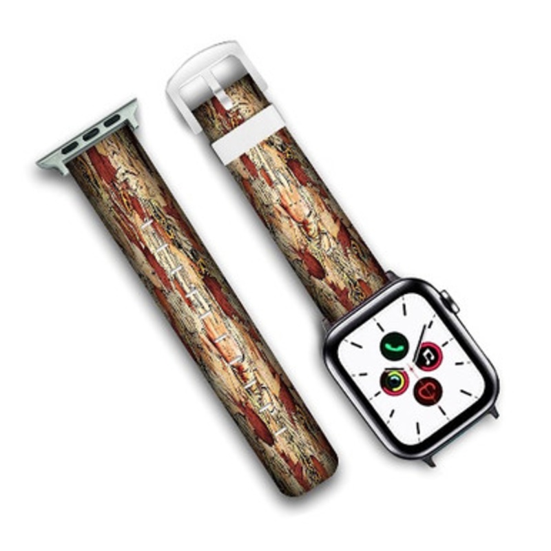 Pastele Pouya Suicide Boys Custom New Personalized Apple Watch Band Genuine Leather Watch Band Replacement 38mm 40mm 42mm 44mm