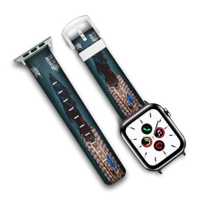 Pastele Swagger Skooly Feat 2 Chainz Custom Personalized Apple Watch Band Genuine Leather Watch Band Replacement 38mm 40mm 42mm 44mm