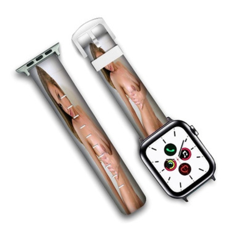 Pastele Sydney Cole Custom Personalized Apple Watch Band Genuine Leather Watch Band Replacement 38mm 40mm 42mm 44mm
