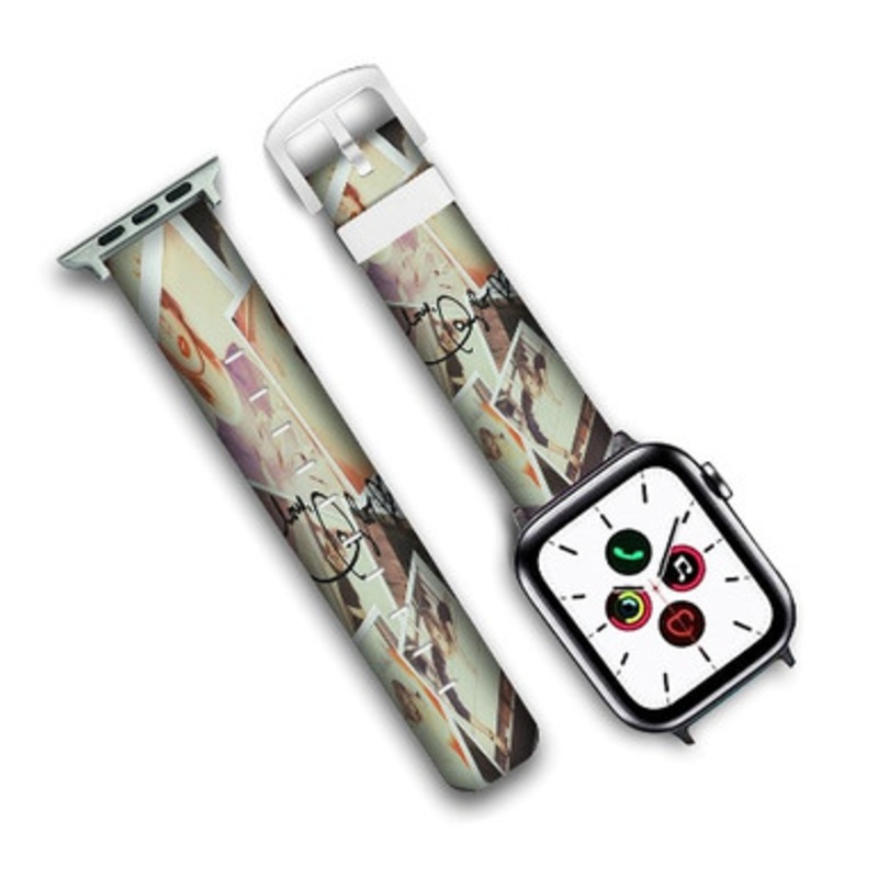Pastele Taylor Swift 1989 Signature Custom Personalized Apple Watch Band Genuine Leather Watch Band Replacement 38mm 40mm 42mm 44mm